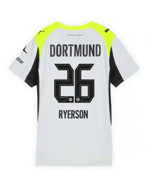 Borussia Dortmund Julian Ryerson #26 Replika Borta Kläder Dam 2025-26 Kortärmad Borussia Dortmund Julian Ryerson #26 Replika Borta Kläder Dam 2025-26 Kortärmad